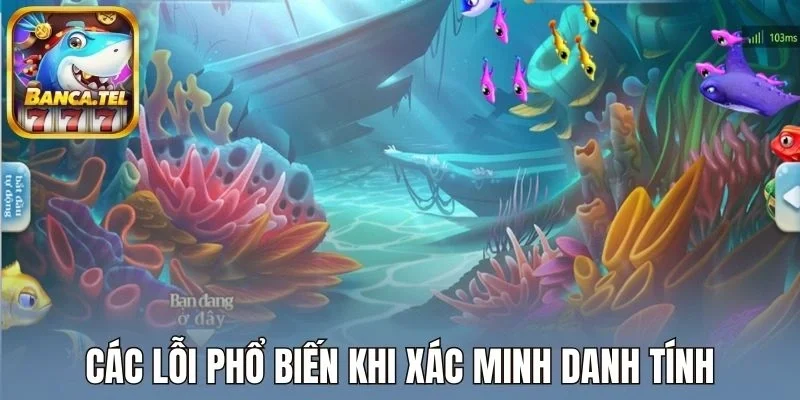 Các lỗi phổ biến khi xác minh danh tính